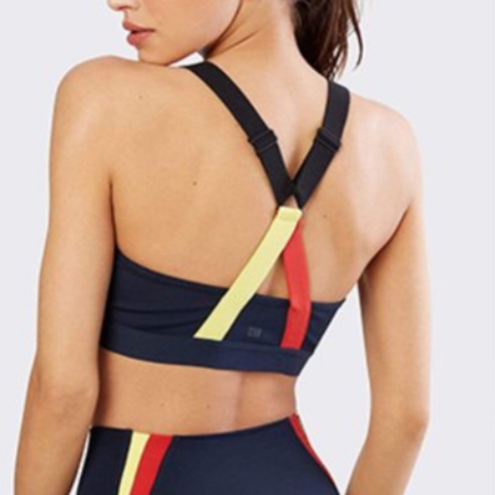 Splits59 Reily TechFlex Sports Bra Small Red Yello